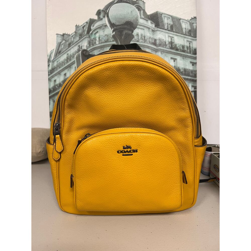 Coach 5666 Court Backpack IN Ochre
